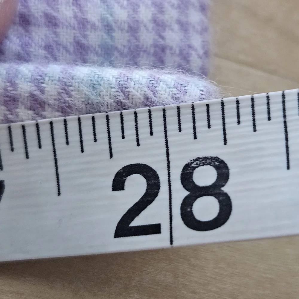 Lauren Ralph Lauren Lavender Plaid Cotton-Blend Twill Sleep‎ Set Sz Small